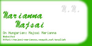 marianna majsai business card